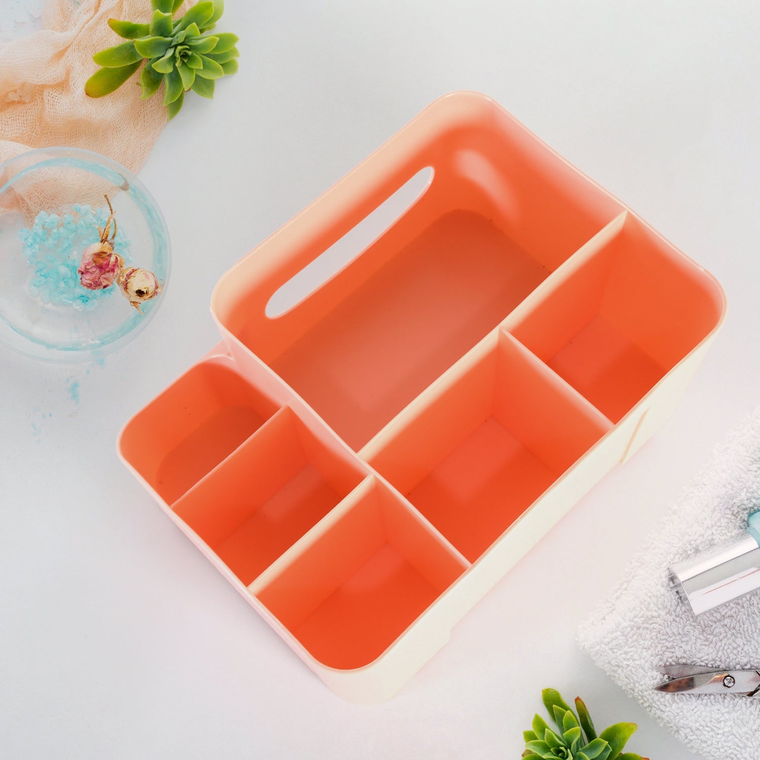 17671 Tissue Paper Storage Holder, Stationery Storage Remote Control, Decorative Pen, Pencil, Napkin, Mobile Phone Multi-Function Desk Storage Organizer for Home and Office (6 Compartment) 17671 Tissue Paper Storage Holder, Stationery Storage Remote Control, Decorative Pen, Pencil, Napkin, Mobile Phone Multi-Function Desk Storage Organizer for Home and Office (6 Compartment)